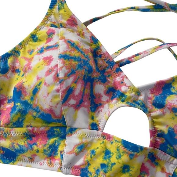 NWT tie dye bikini top size large - Picture 2 of 6